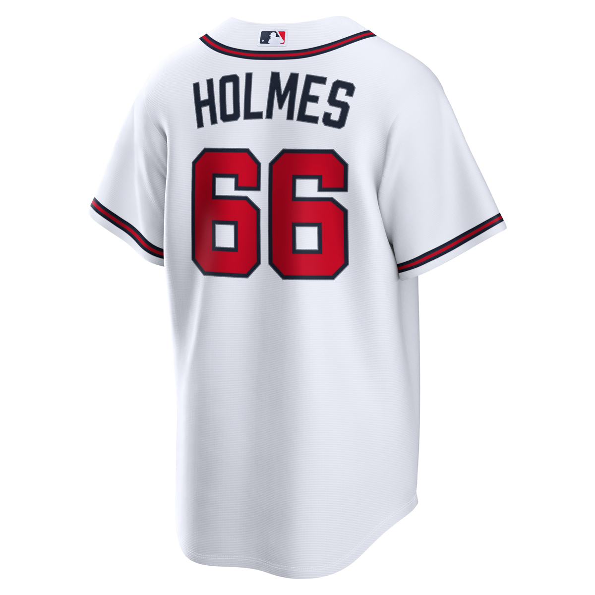 Atlanta Braves Grant Holmes White Home Replica Jersey