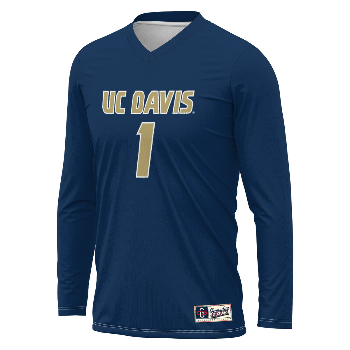 UC Davis Aggies GameDay Greats Lightweight Collegiate Volleyball Fashion Jersey - Navy