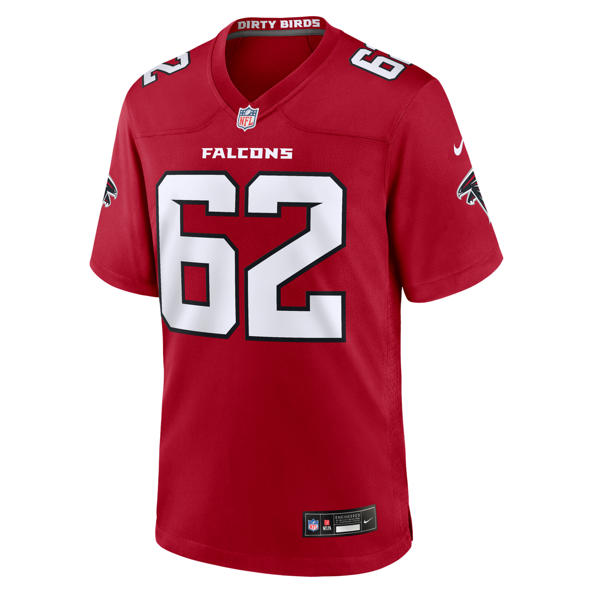Atlanta Falcons Corey Levin Red Team Game Jersey
