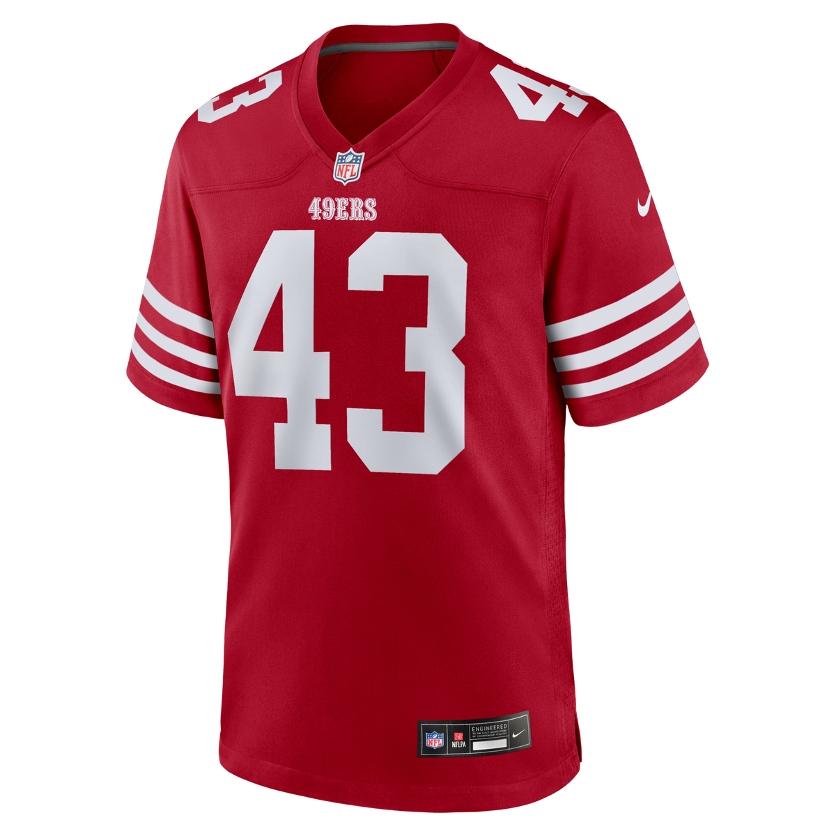 San Francisco 49ers Eric Kendricks Scarlet Team Game Jersey