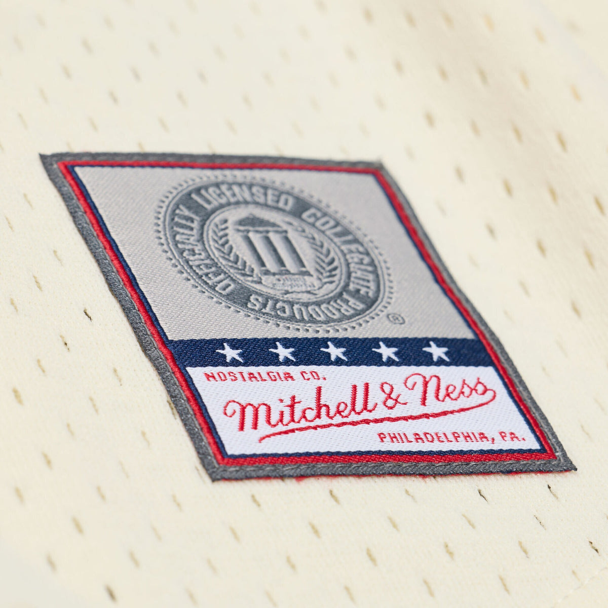 North Carolina Tar Heels Mitchell & Ness Mesh Button-Up Batting Practice Baseball Jersey - Cream
