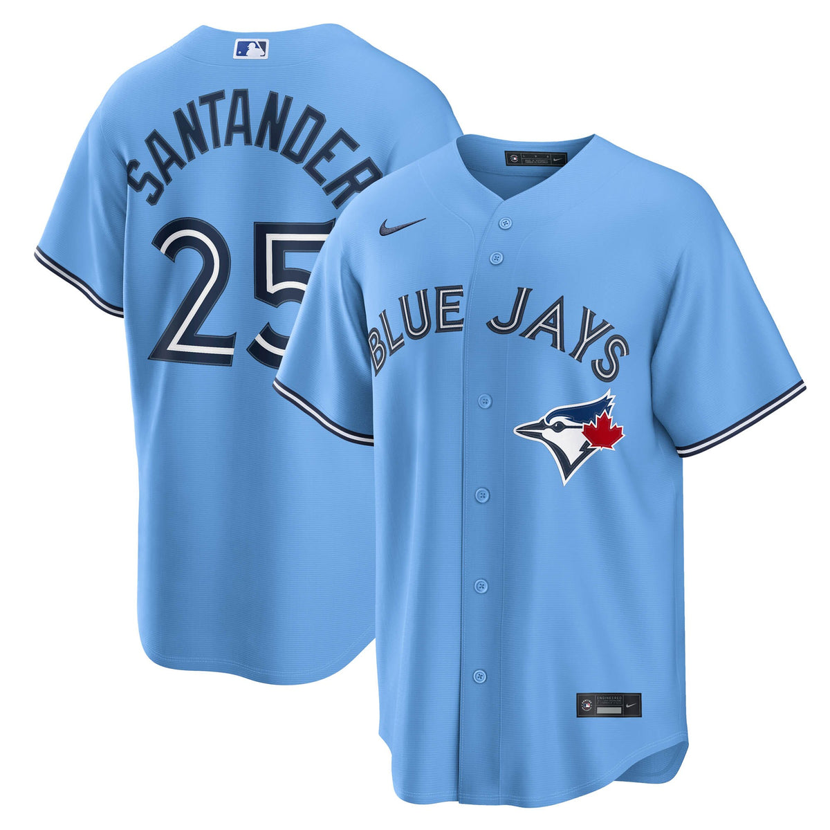 Toronto Blue Jays Anthony Santander Light Blue Alternate Replica Jersey