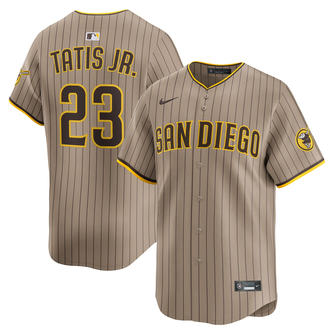 San Diego Padres Fernando Tatis Jr. Nike Khaki Alternate Limited Player Jersey