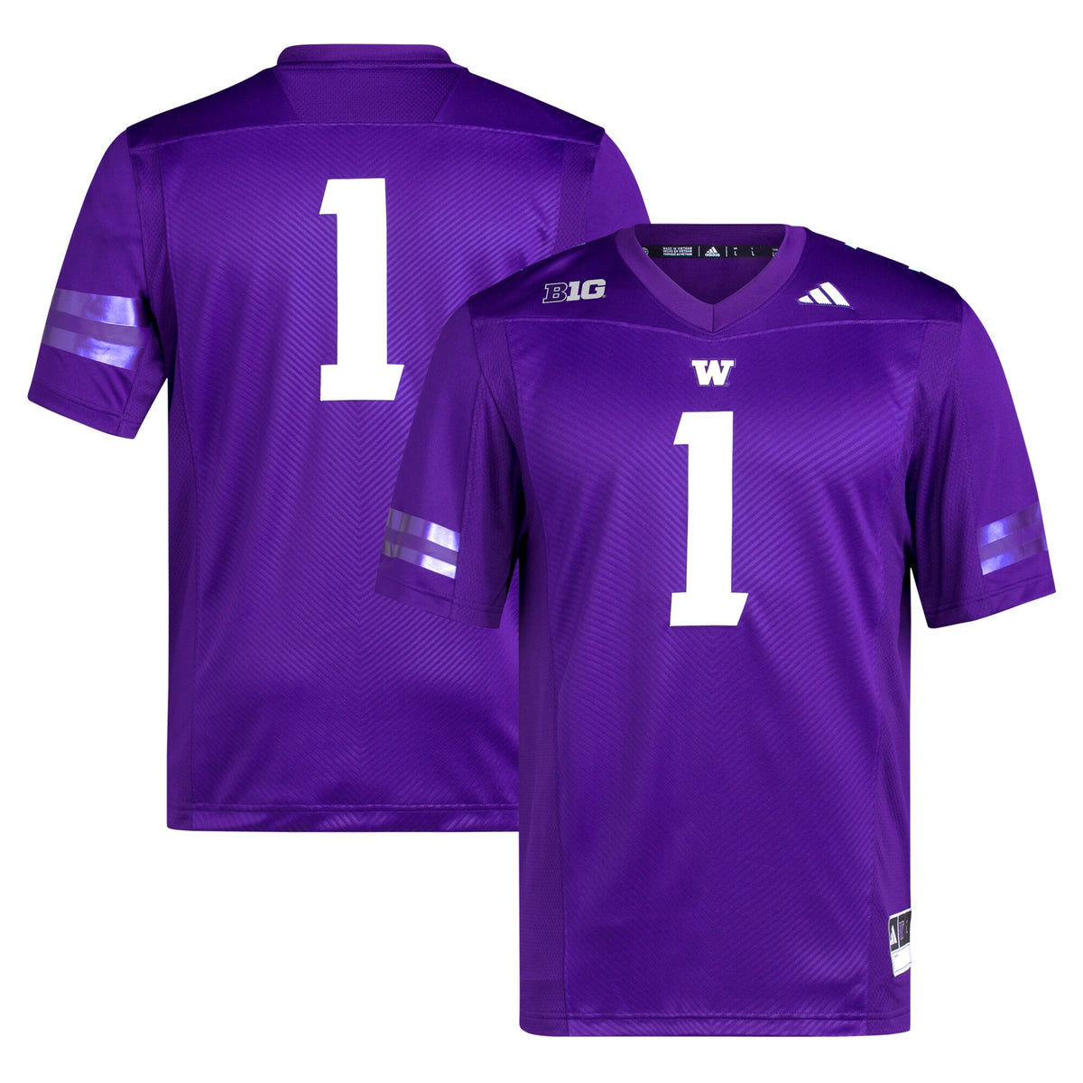 #1 Washington Huskies Premier Football Jersey - Purple
