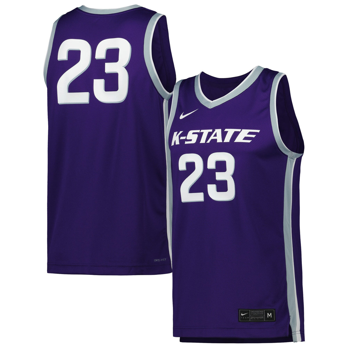 #23 Kansas State Wildcats Replica Basketball Jersey - Purple