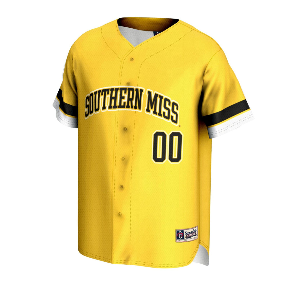 Southern Miss Golden Eagles GameDay Greats NIL Pick-A-Player Lightweight Baseball Jersey - Gold