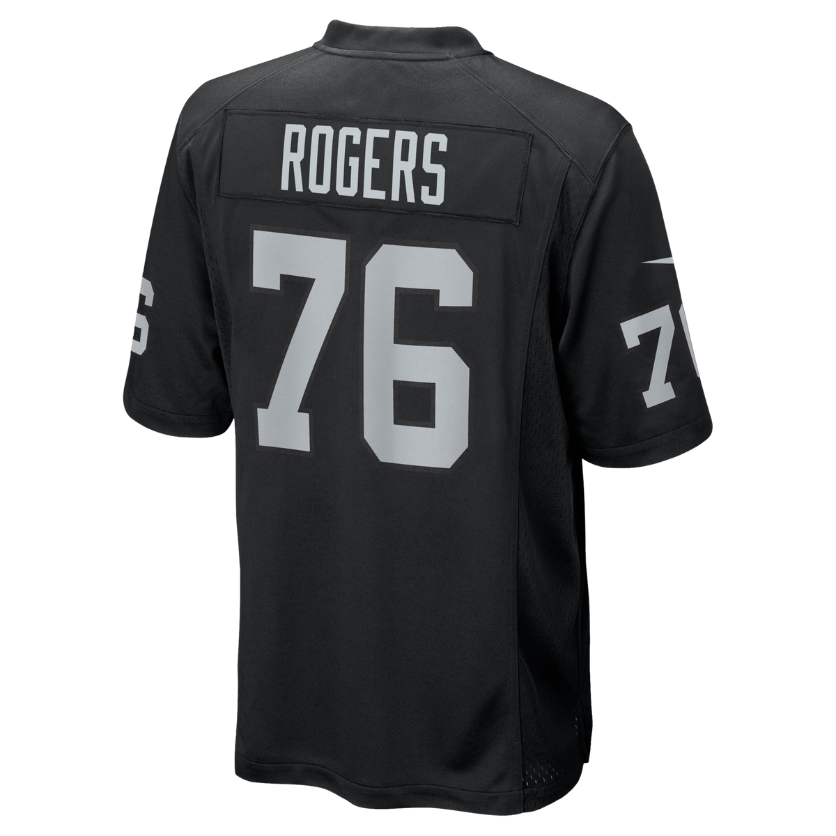 Las Vegas Raiders Caleb Rogers Nike Black Team Game Jersey