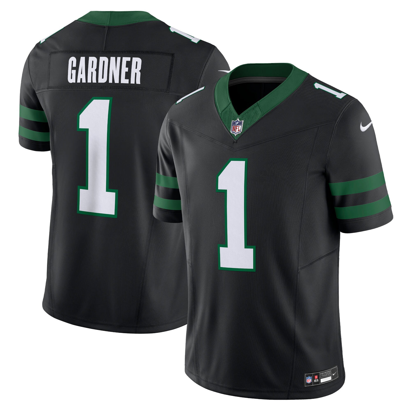 New York Jets Ahmad Sauce Gardner Nike Legacy Black Alternate Vapor F.U.S.E. Limited Jersey