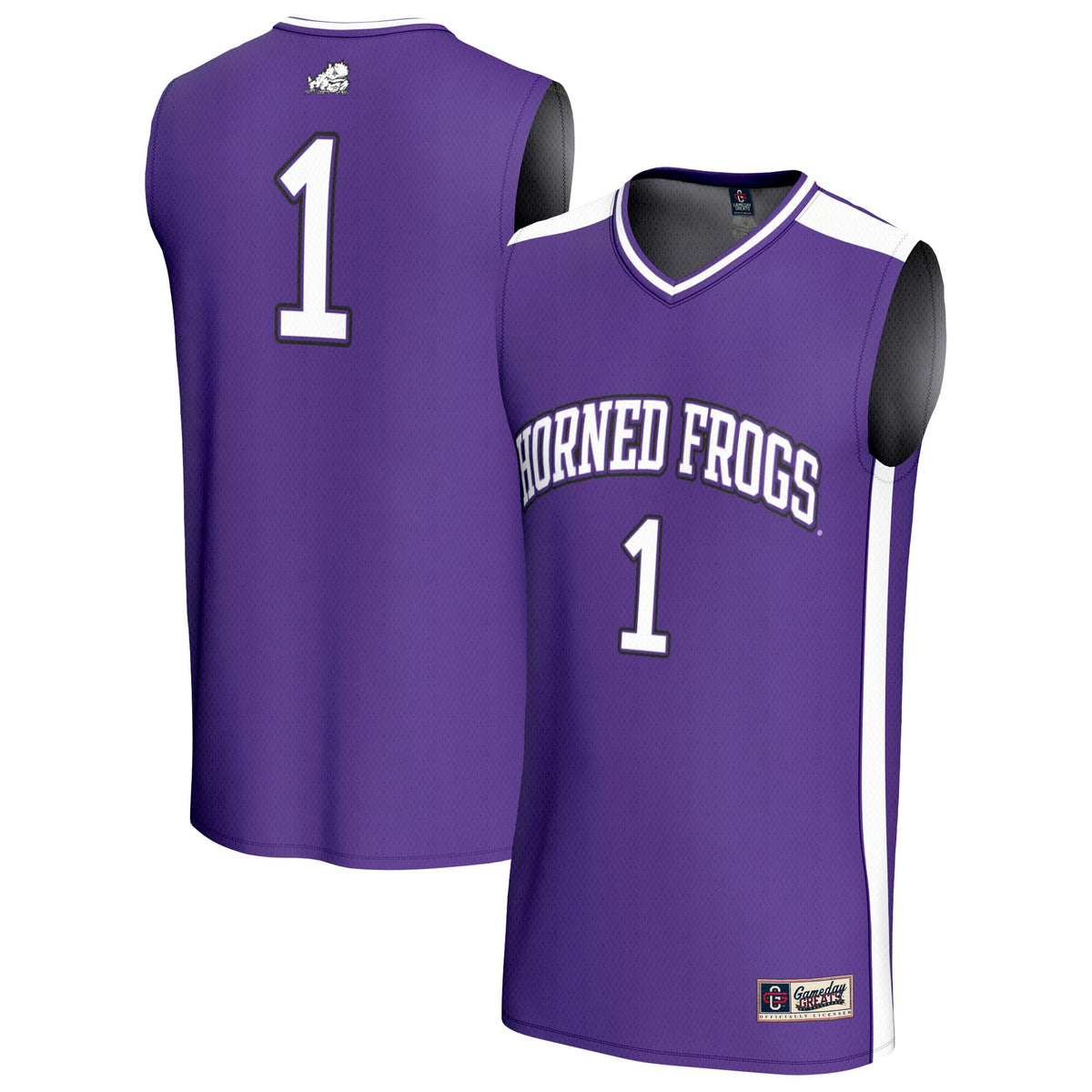 #1 TCU Horned Frogs GameDay Greats Lightweight Collegiate Basketball Fashion Jersey - Purple