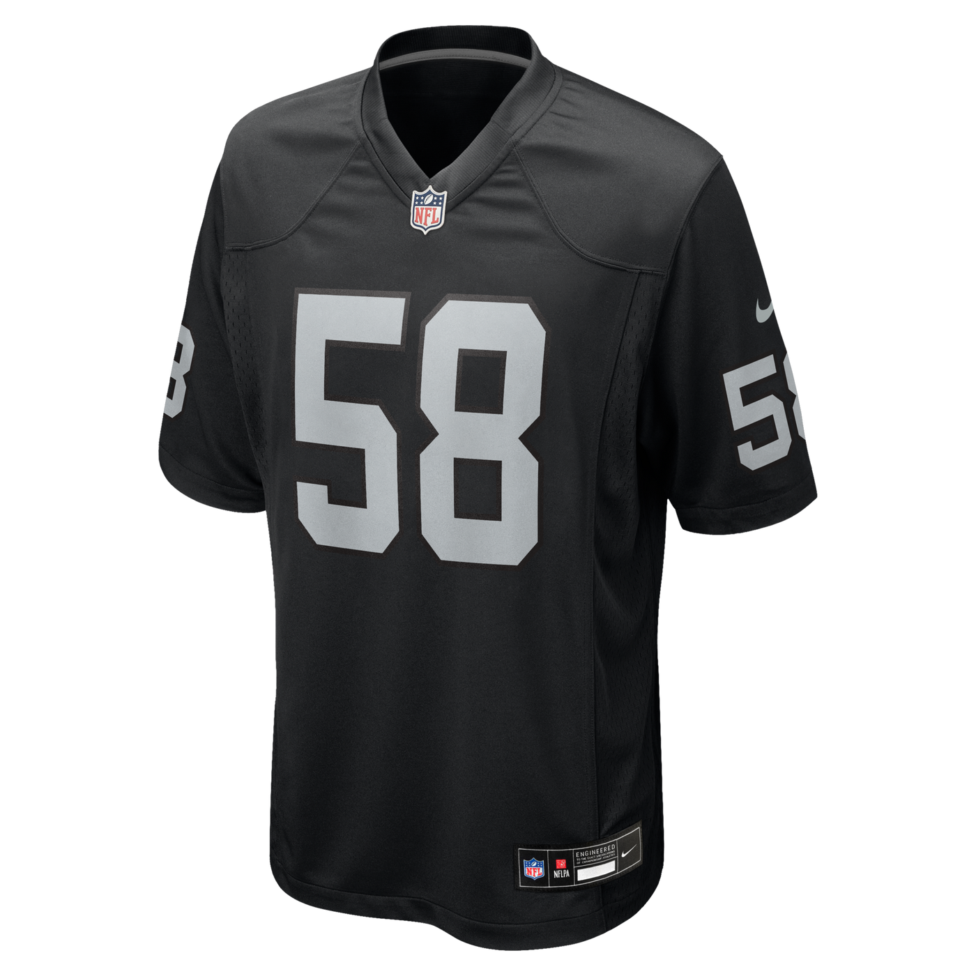 Las Vegas Raiders Jackson Powers-Johnson Nike Black Team Game Jersey