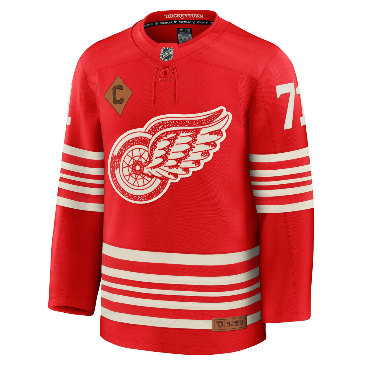 Detroit Red Wings Dylan Larkin Fanatics Red Centennial Premium Player Jersey