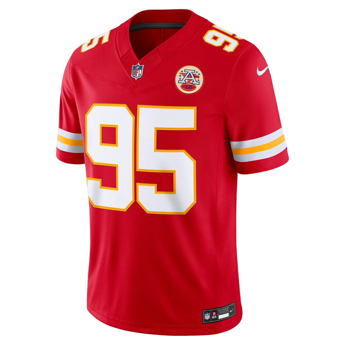 Kansas City Chiefs Chris Jones Red Team Vapor F.U.S.E. Stitched Limited Jersey