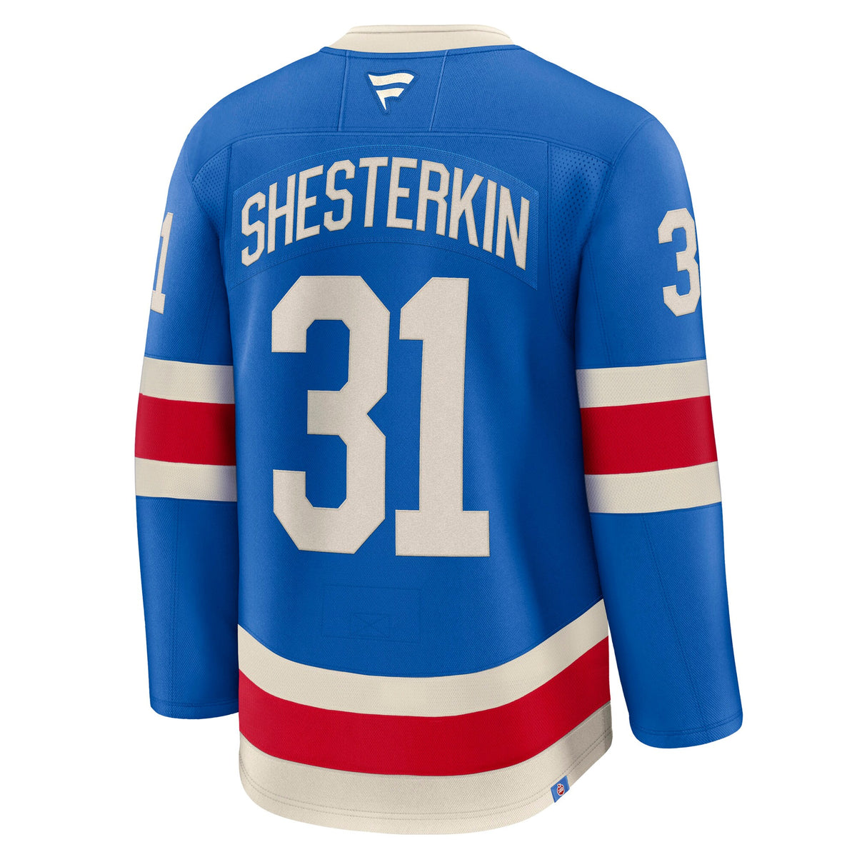 New York Rangers Igor Shesterkin Fanatics Blue Centennial Premium Jersey