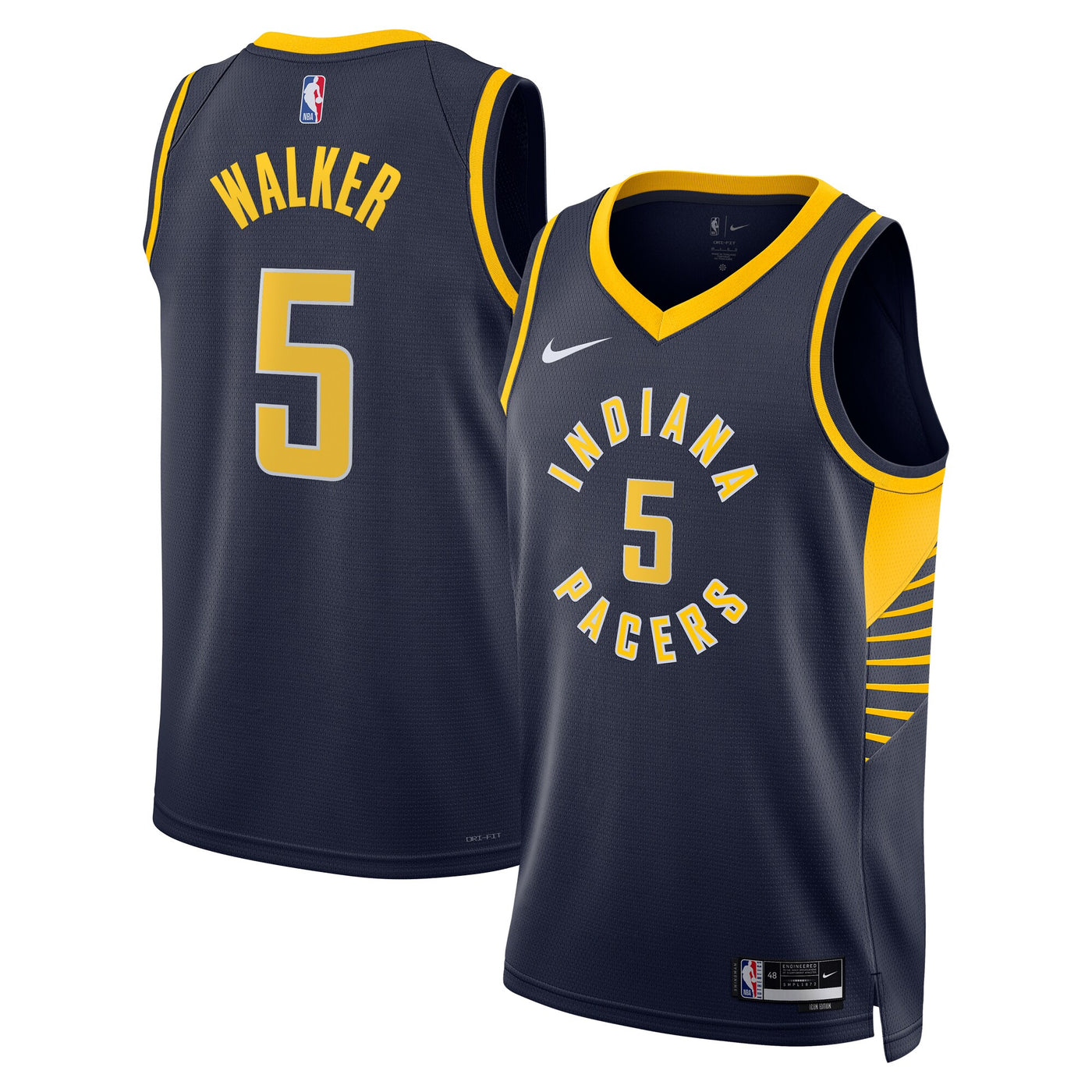 Indiana Pacers Nike Icon Edition Swingman Jersey - Navy - Jarace Walker