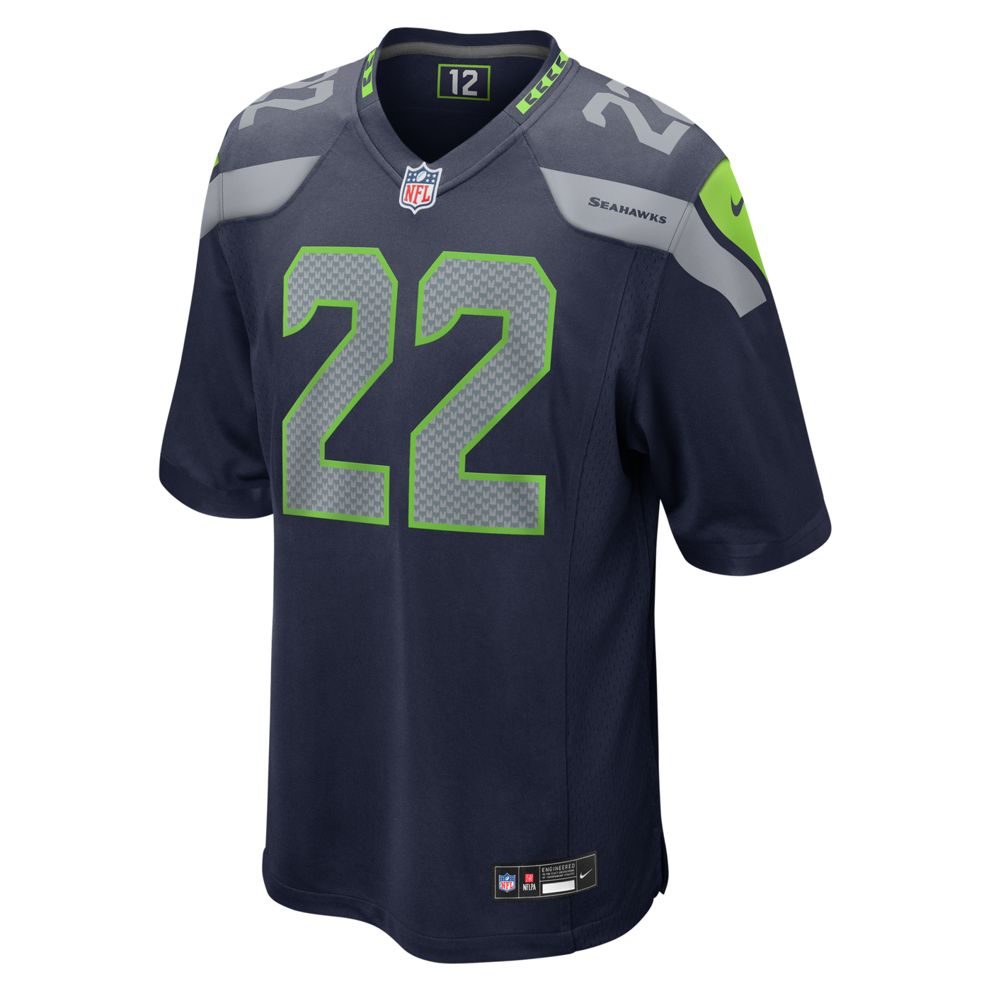 Seattle Seahawks Rashid Shaheed Nike College Navy Team Game Jersey