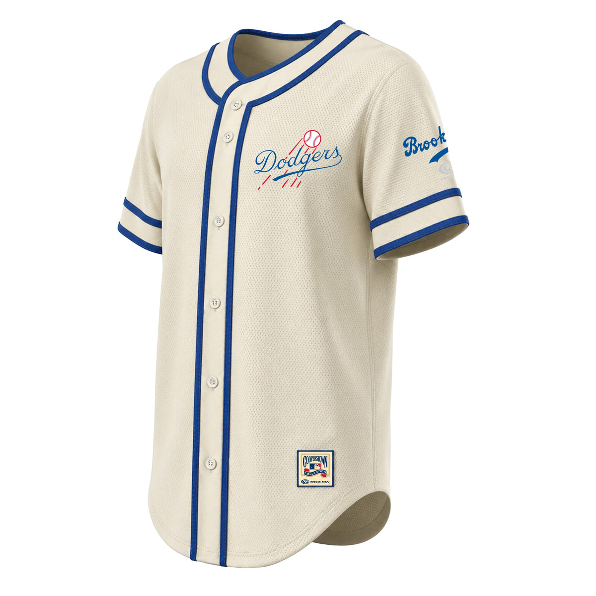 Los Angeles Dodgers Stitches Natural Throwback Fashion Jersey