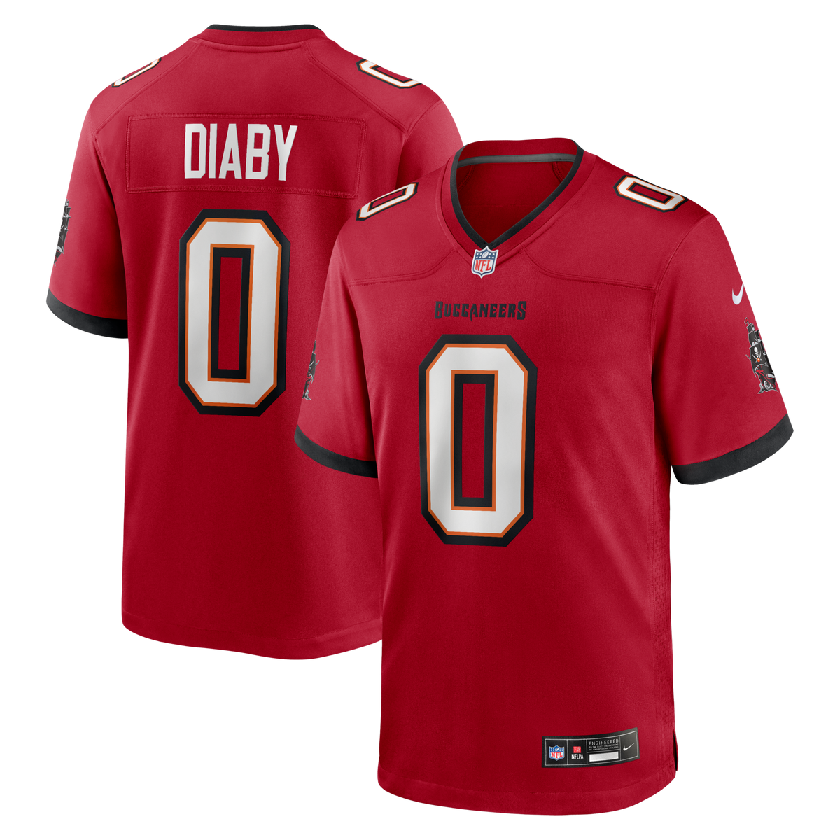 Tampa Bay Buccaneers YaYa Diaby Red Game Jersey
