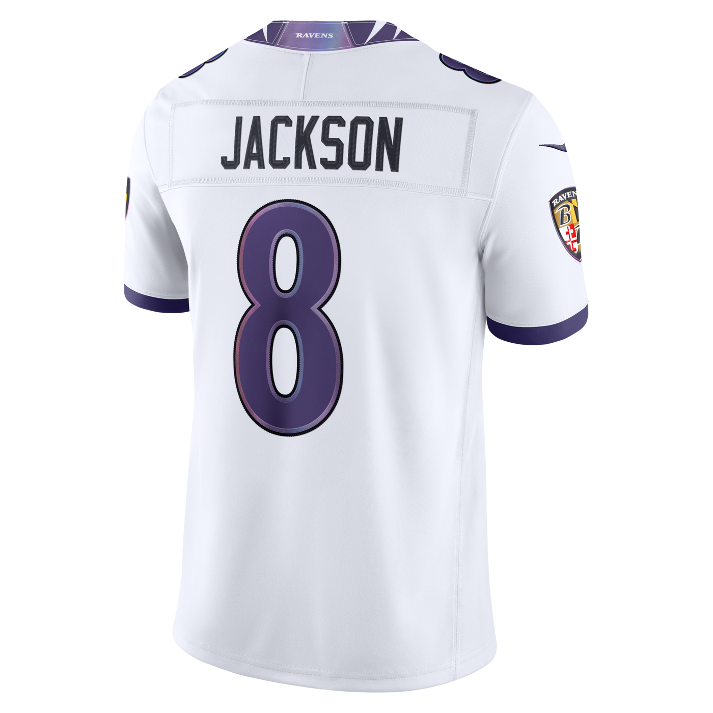 Baltimore Ravens Lamar Jackson Nike White Vapor F.U.S.E. Stitched Limited Jersey
