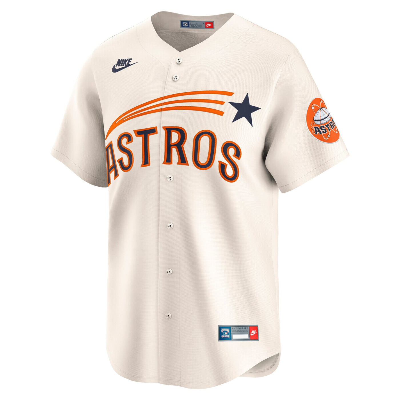 Houston Astros Nike Cream Cooperstown Collection Limited Jersey