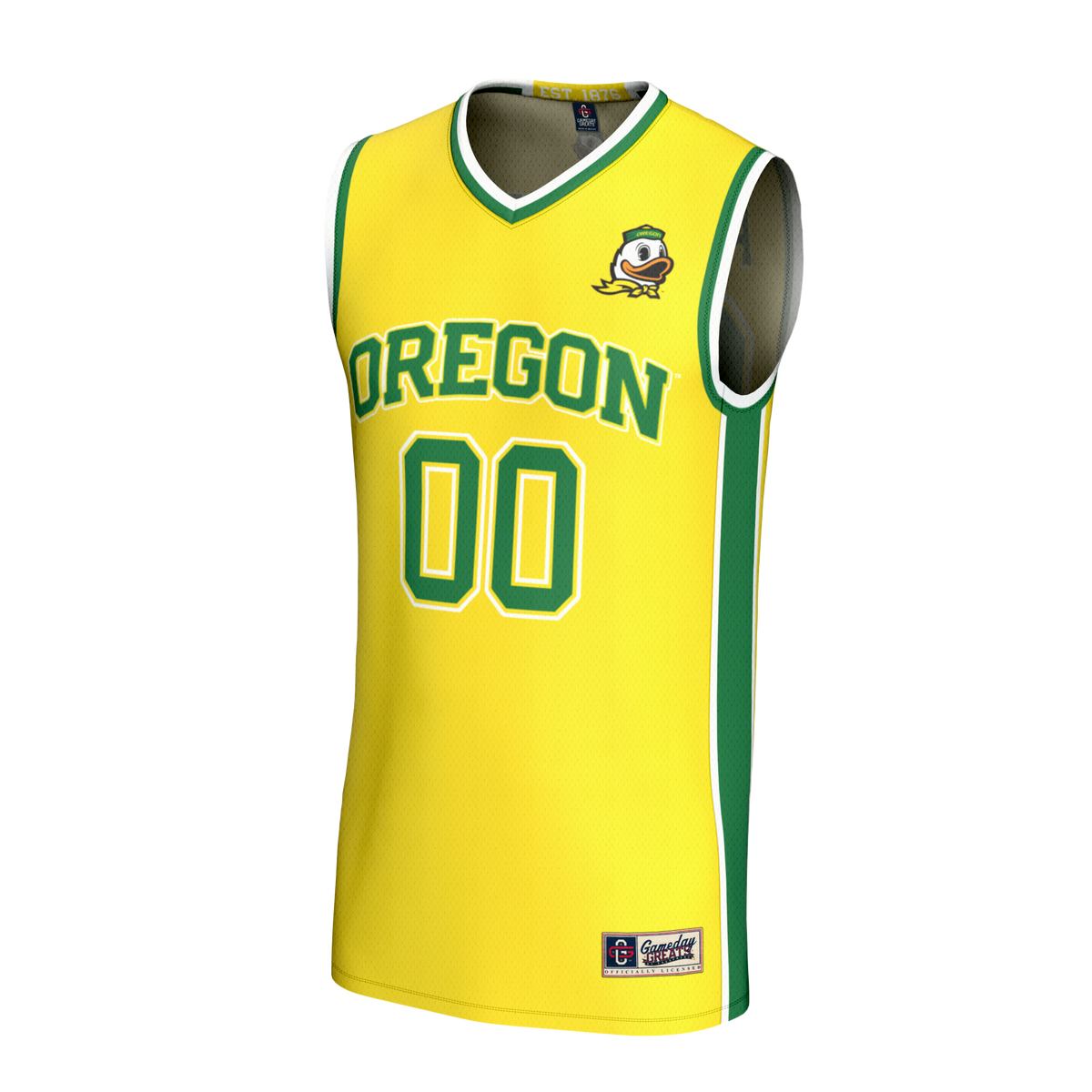 Oregon Ducks GameDay Greats Lightweight Collegiate Basketball NIL Pick-A-Player Fashion Jersey - Yellow