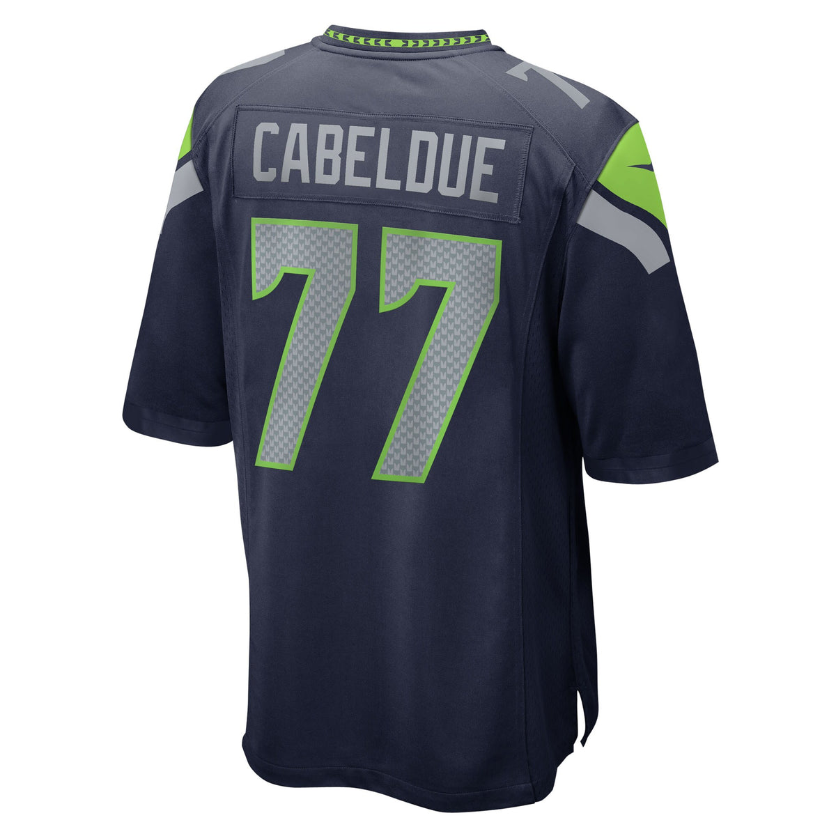 Seattle Seahawks Bryce Cabeldue College Navy Team Game Jersey