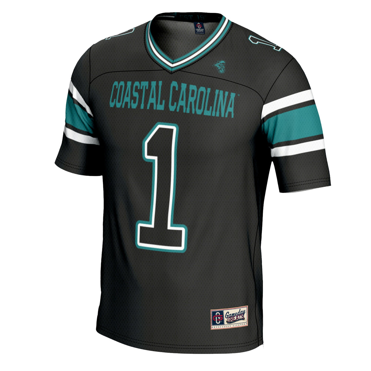 #1 Coastal Carolina Chanticleers GameDay Greats Football Jersey - Black