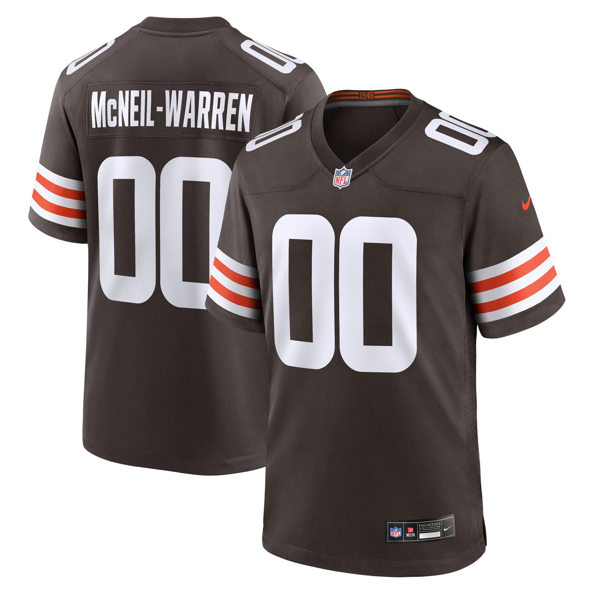 Cleveland Browns Emmanuel McNeil-Warren Brown Game Jersey