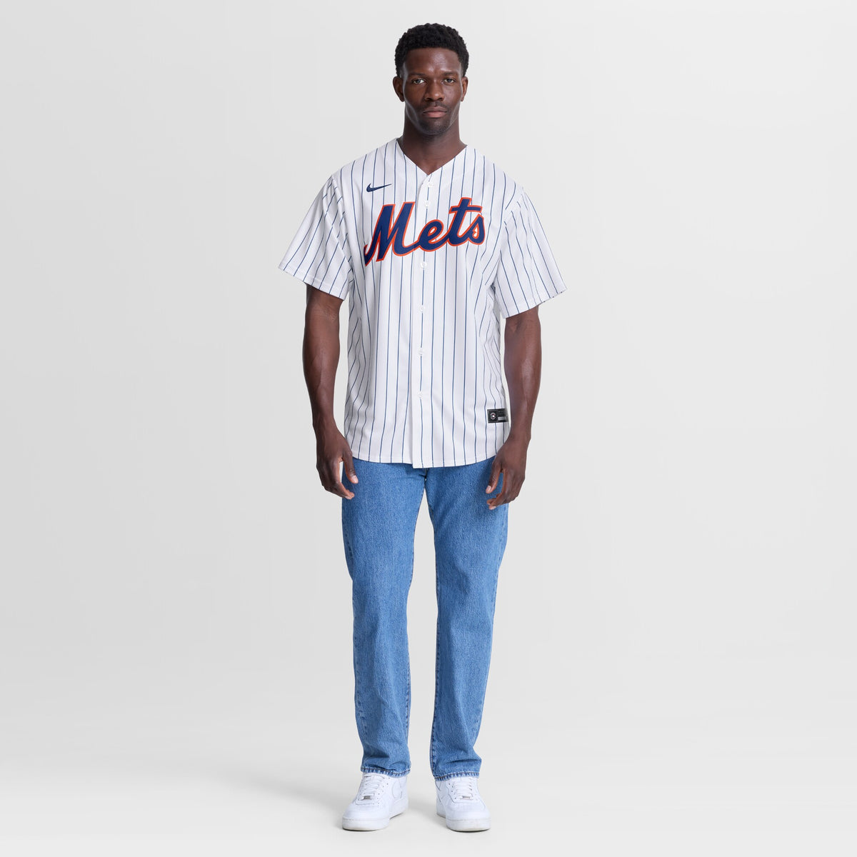 New York Mets AJ Ewing White Home Replica Jersey