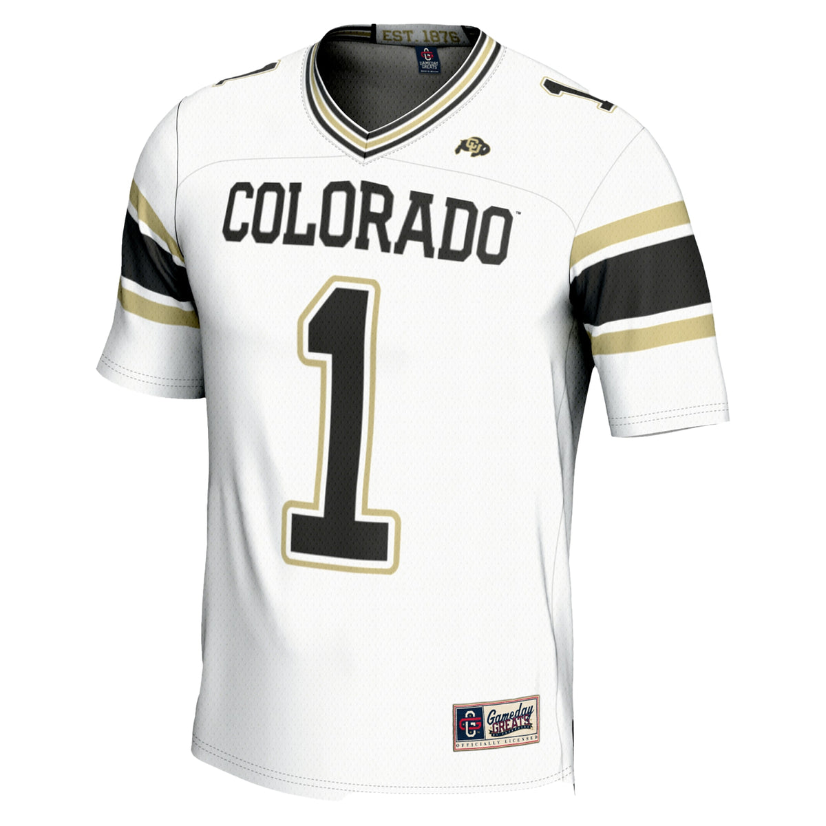 #1 Colorado Buffaloes GameDay Greats Endzone Football Jersey - White