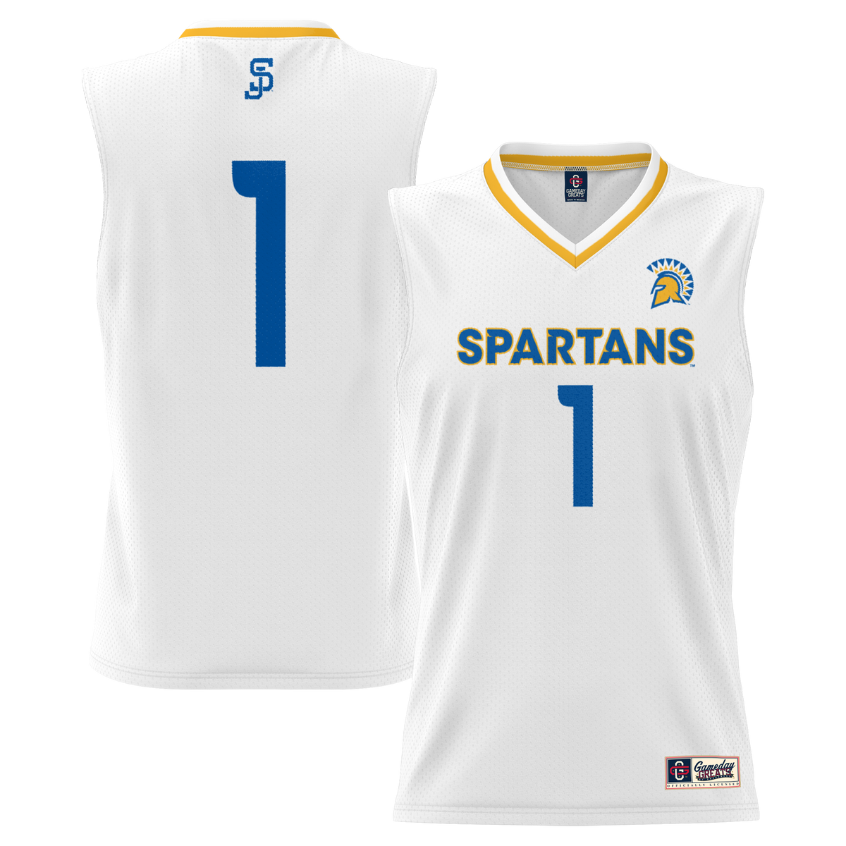 #1 San Jose State Spartans GameDay Greats Lightweight Basketball Jersey - White