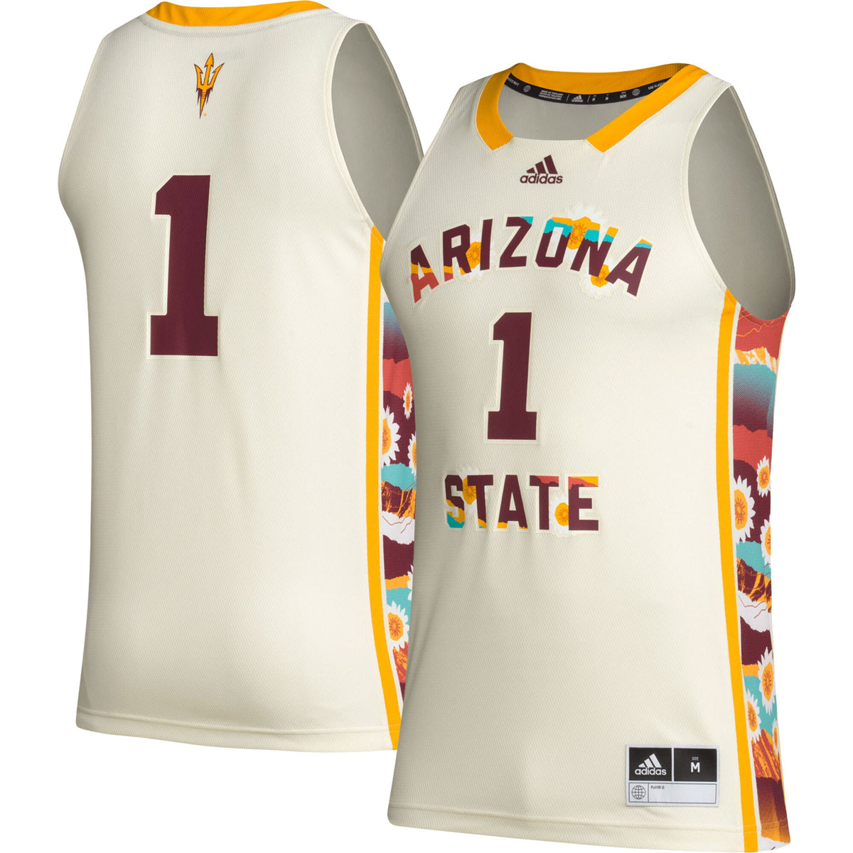 #1 Arizona State Sun Devils Honoring Black Excellence Basketball Jersey - Khaki