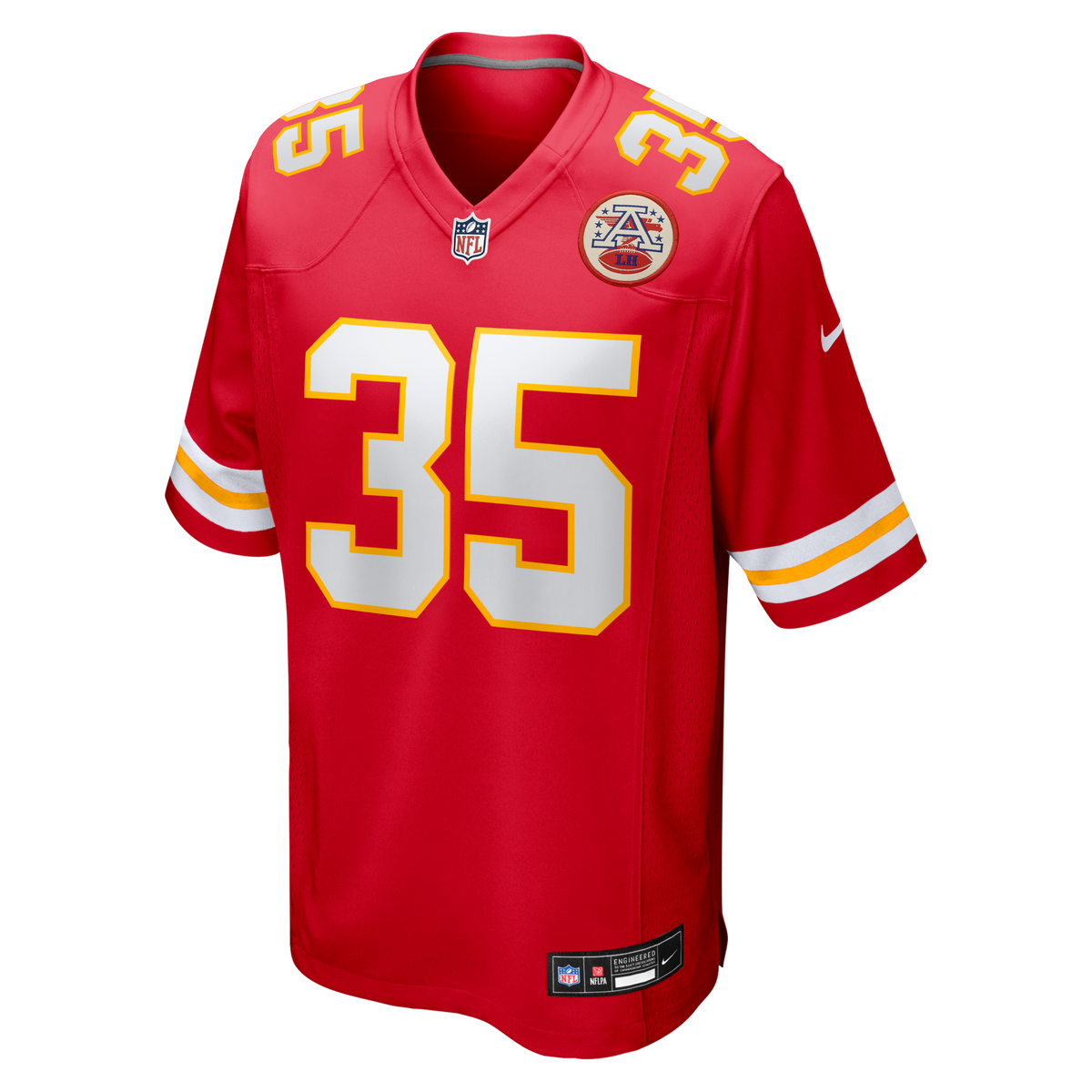 Kansas City Chiefs Christian Okoye Red Game Retired Player Jersey