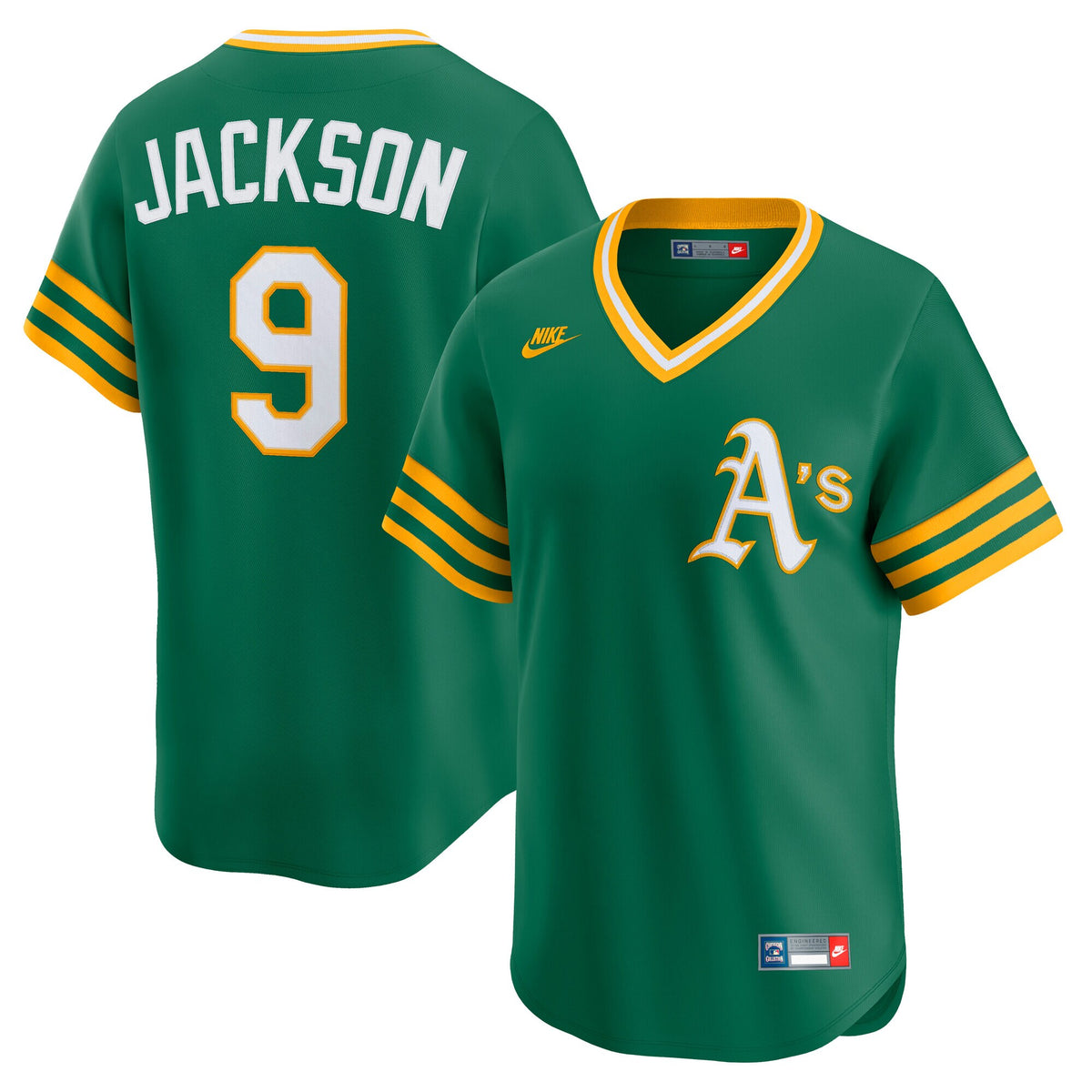 Oakland Athletics Reggie Jackson Kelly Green Cooperstown Collection Limited Jersey