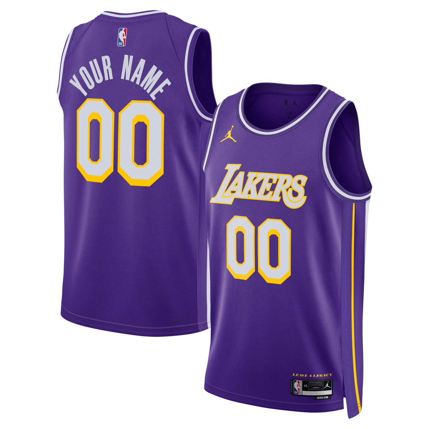 Los Angeles Lakers Jordan Statement Jersey - Custom