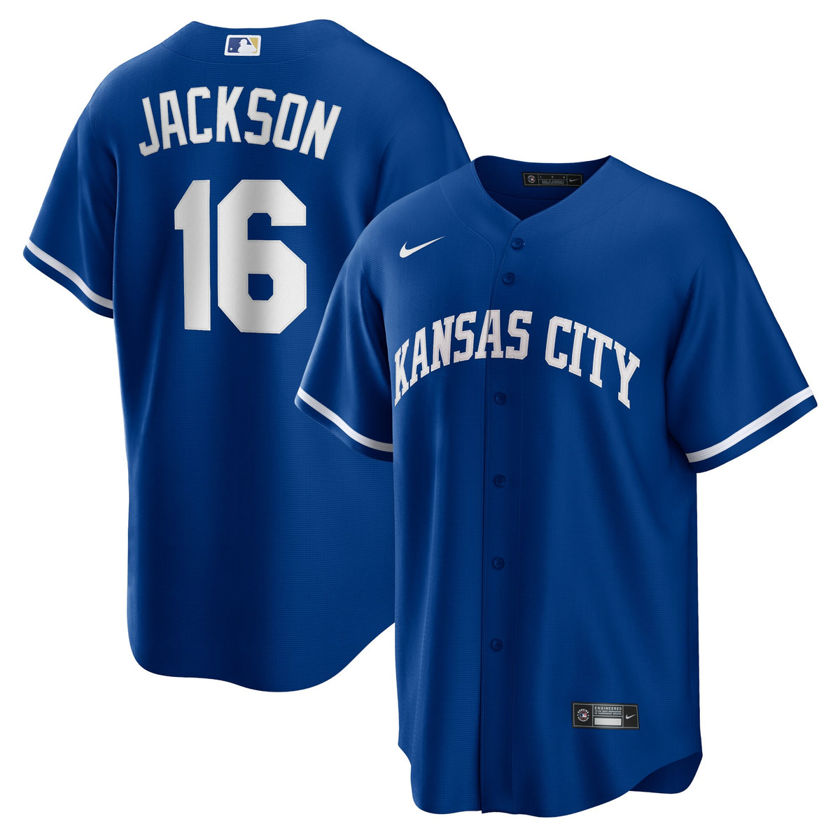 Kansas City Royals Bo Jackson Rush Blue Alternate 2 Replica Jersey