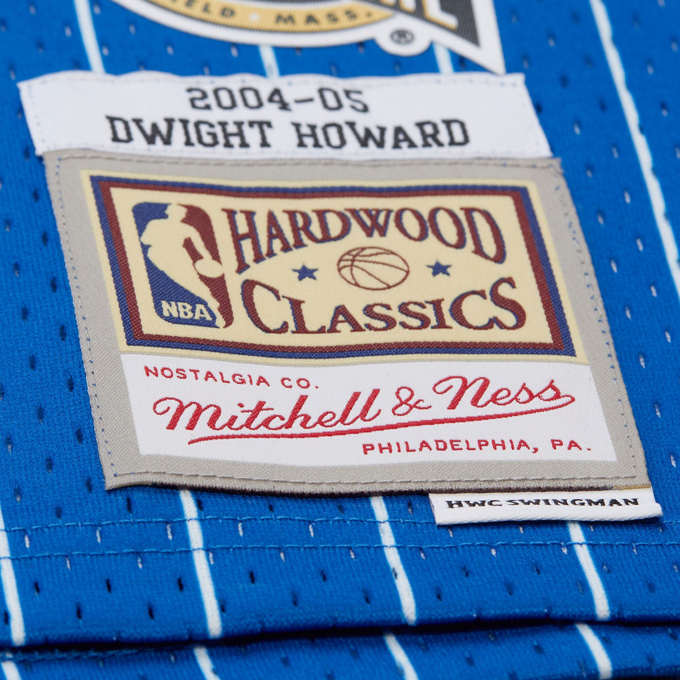 Dwight Howard Blue Orlando Magic 2004/05 Hardwood Classics Hall of Fame Swingman Jersey