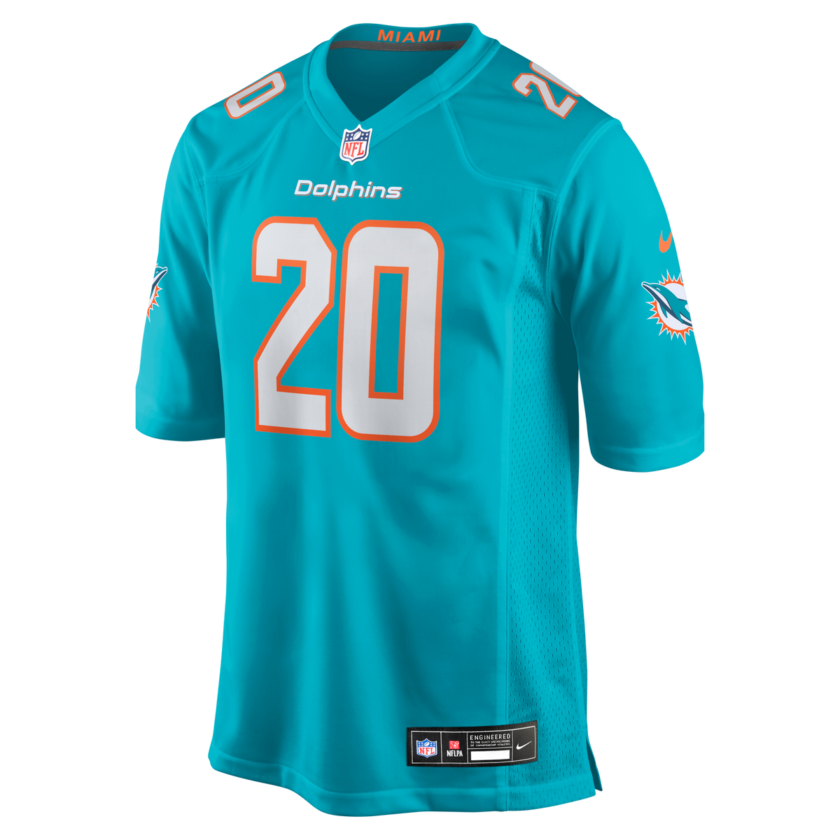 Miami Dolphins Jordyn Brooks Aqua Game Jersey