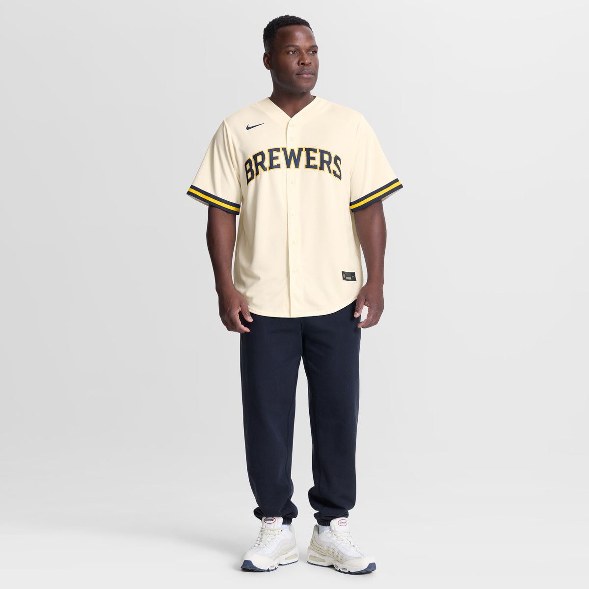 Milwaukee Brewers Dustin May Cream Home Replica Jersey