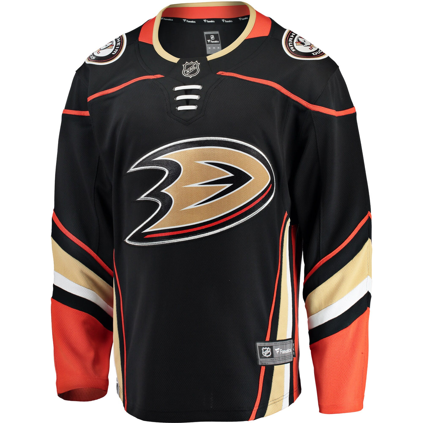 Anaheim Ducks Fanatics Black Breakaway Home Jersey