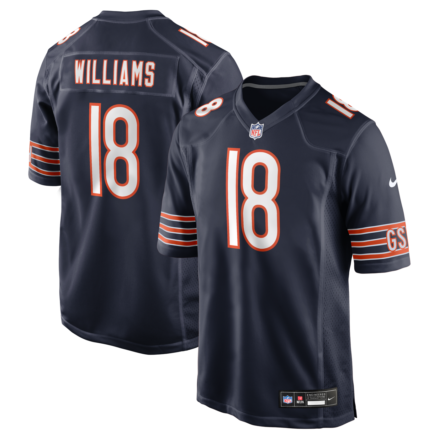 Chicago Bears Caleb Williams Nike Navy Player Game Jersey