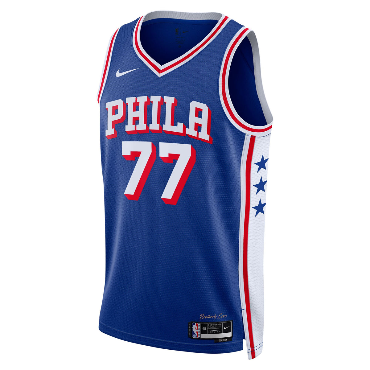 Philadelphia 76ers Icon Edition Swingman Jersey - Royal - VJ Edgecombe -