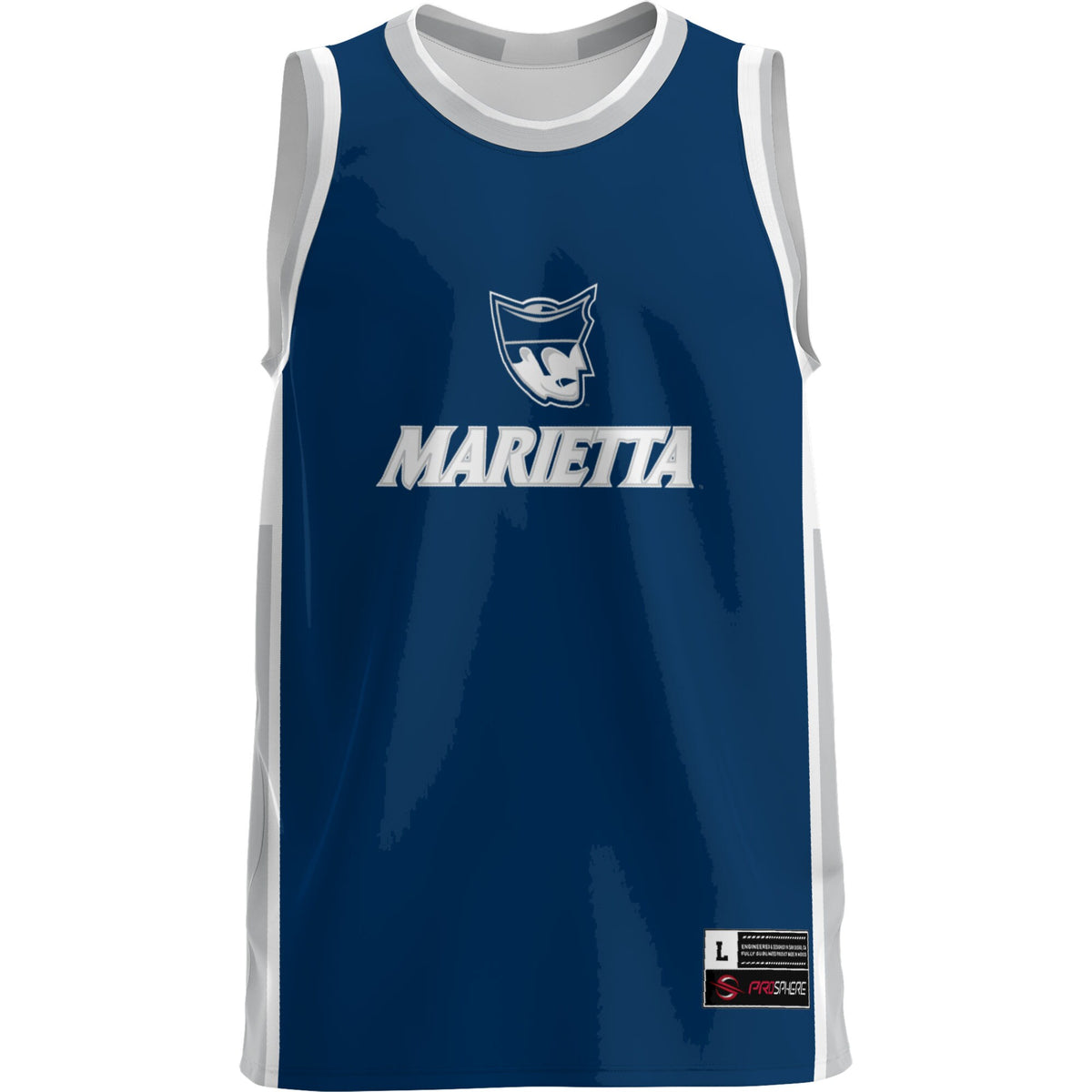 Marietta College Pioneers GameDay Greats Lightweight Basketball Jersey - Navy
