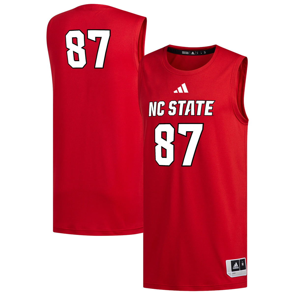 #87 NC State Wolfpack Replica Basketball Jersey - Red