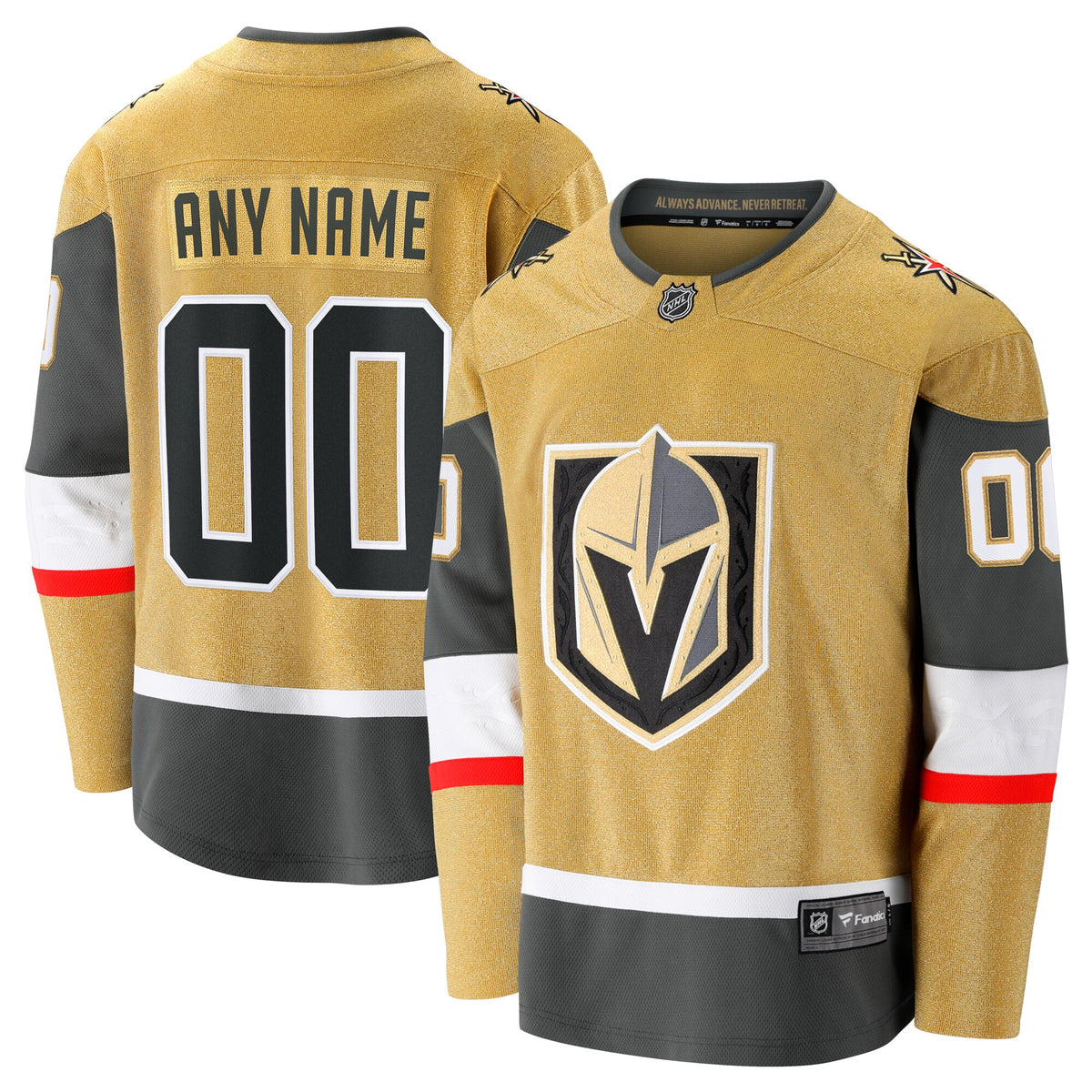 Vegas Golden Knights Fanatics Home Breakaway Custom Jersey