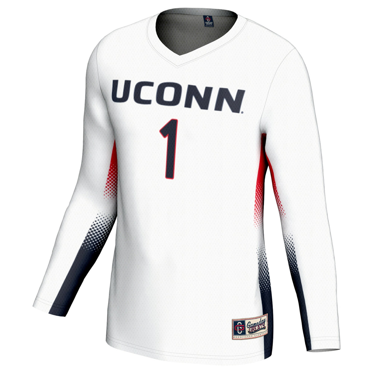#1 UConn Huskies GameDay Greats Lightweight Volleyball Jersey - White