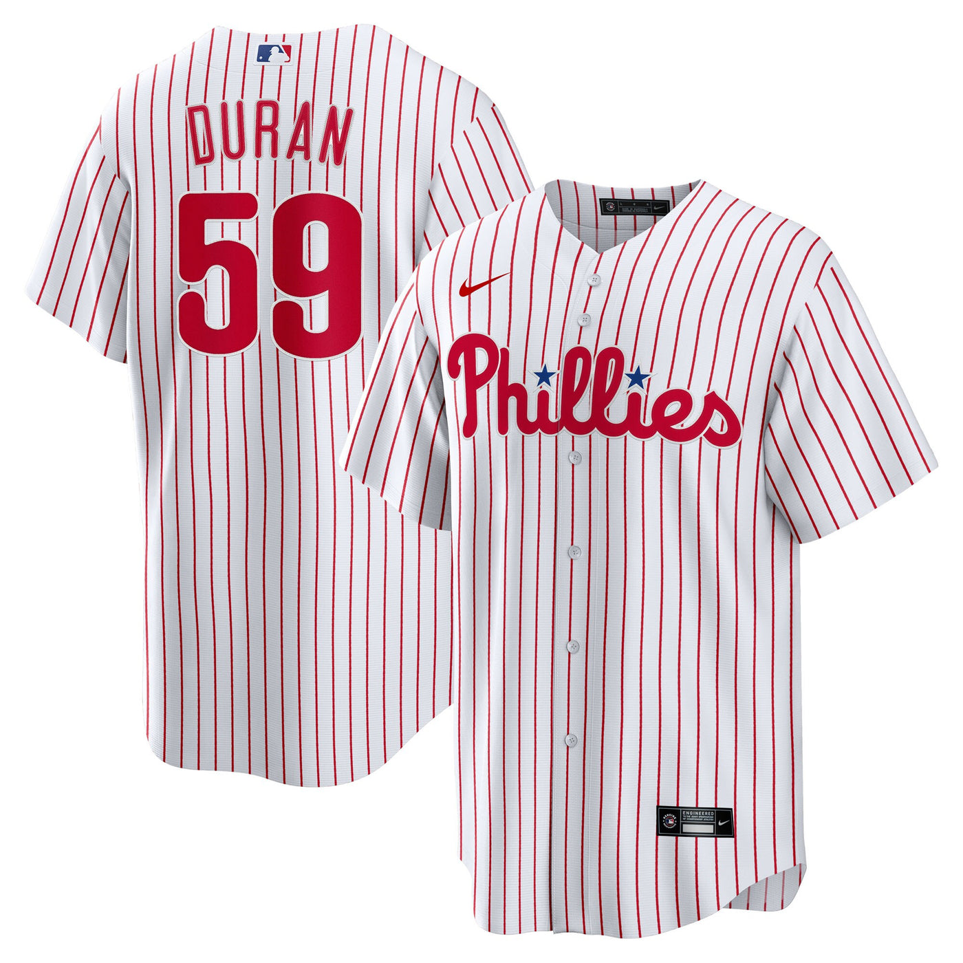 Philadelphia Phillies Jhoan Duran Nike White Home Replica Jersey