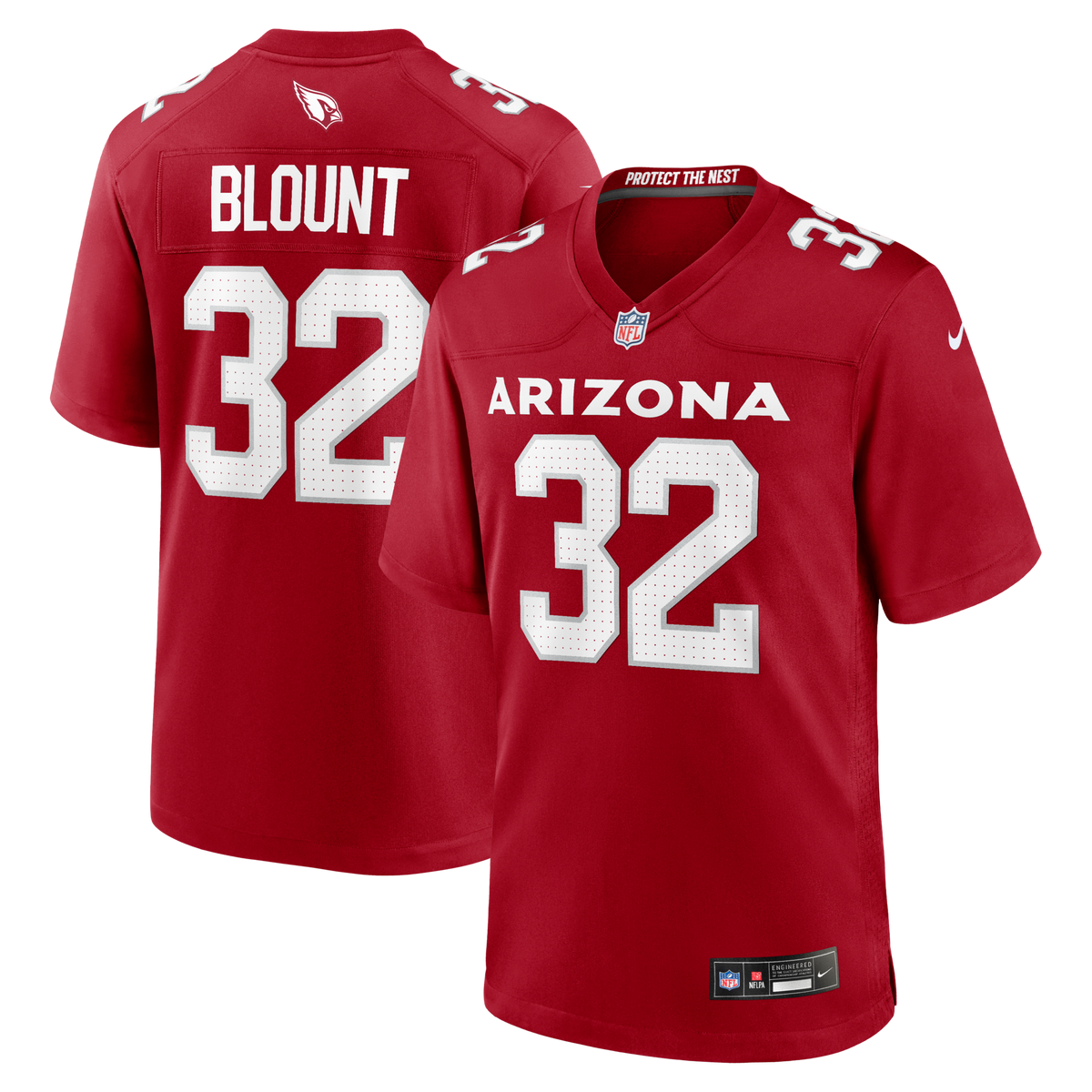 Arizona Cardinals Joey Blount Cardinal Game Jersey