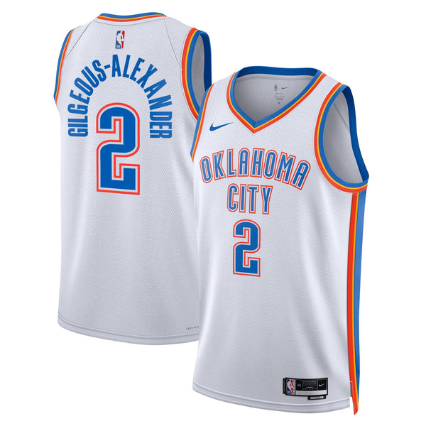 Oklahoma City Thunder Association Edition Swingman Jersey - White - Shai Gilgeous-Alexander