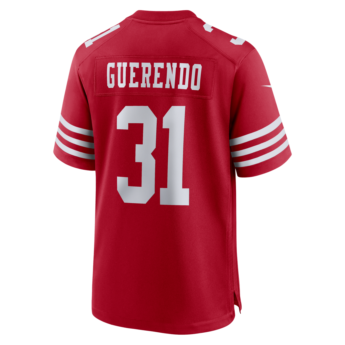 San Francisco 49ers Isaac Guerendo Scarlet Game Jersey
