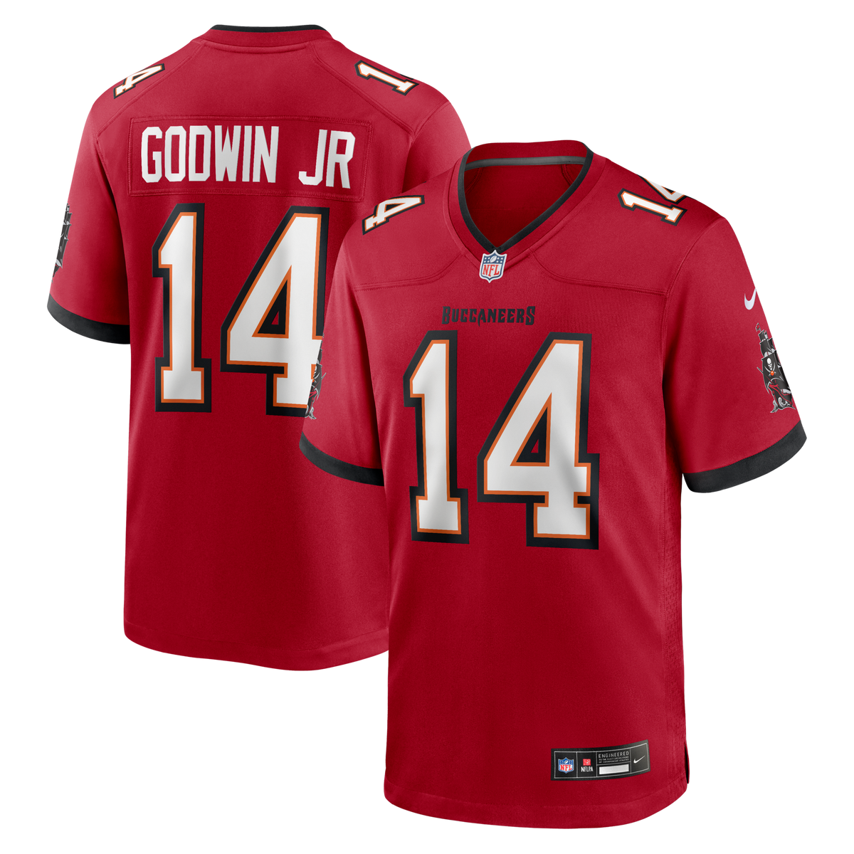 Tampa Bay Buccaneers Chris Godwin Jr. Red Game Player Jersey